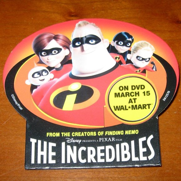 Disney Pixar | Other | The Incredibles Promo Badge Disney Pixar Walmart ...